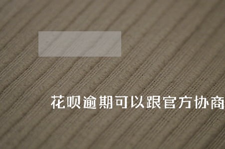 花呗逾期可以跟官方协商吗