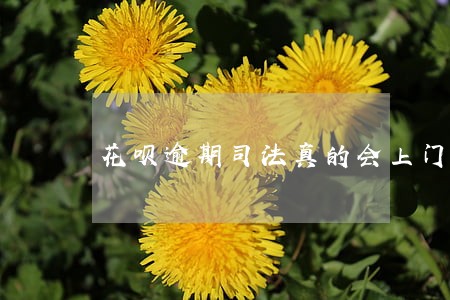 花呗逾期司法真的会上门吗 花呗逾期司法真的会上门吗