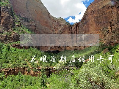 花呗逾期后信用卡可以正常使用吗 花呗逾期后信用卡可以正常使用吗