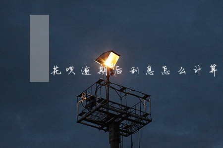 花呗逾期后利息怎么计算的 花呗逾期后利息怎么计算的