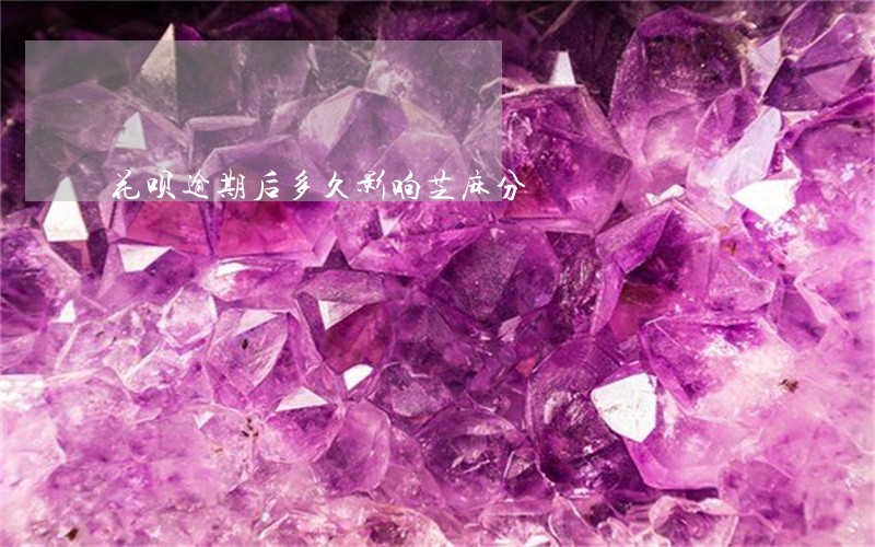 花呗逾期后多久影响芝麻分 花呗逾期后多久影响芝麻分