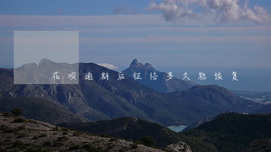 花呗逾期后征信多久能恢复 花呗逾期后征信多久能恢复