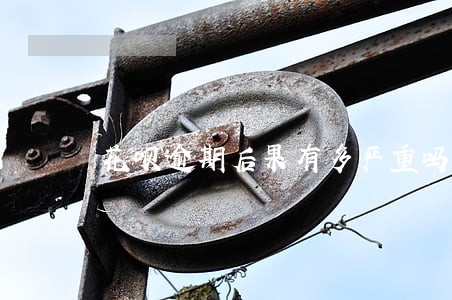 花呗逾期后果有多严重吗