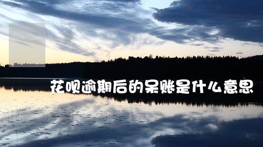 花呗逾期后的呆账是什么意思 花呗逾期后的呆账是什么意思