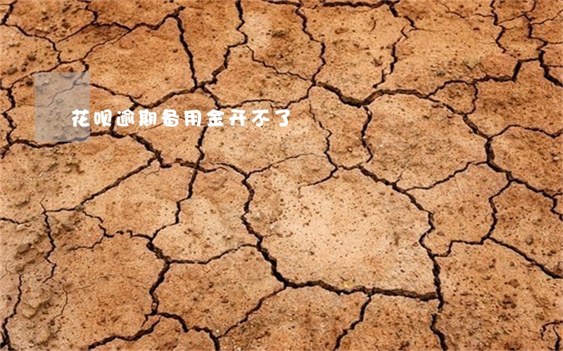 花呗逾期备用金开不了 花呗逾期备用金开不了