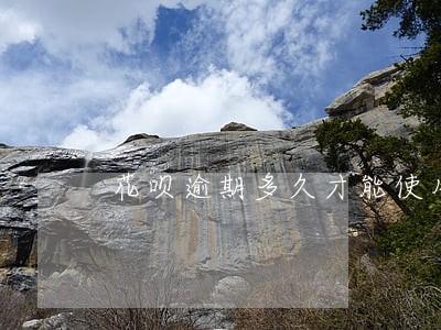 花呗逾期多久才能使用时间是多久