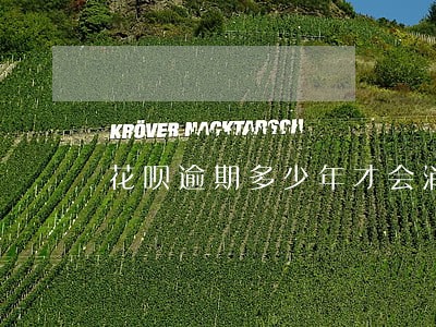 花呗逾期多少年才会消除 花呗逾期多少年才会消除