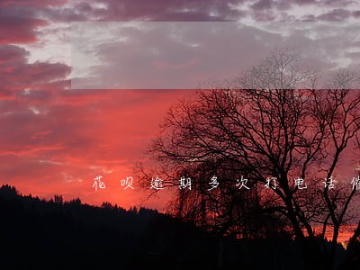 花呗逾期多次打电话催款 花呗逾期多次打电话催款