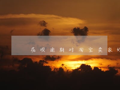 花呗逾期对淘宝卖家的影响
