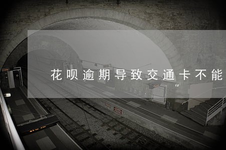 花呗逾期导致交通卡不能用 花呗逾期导致交通卡不能用