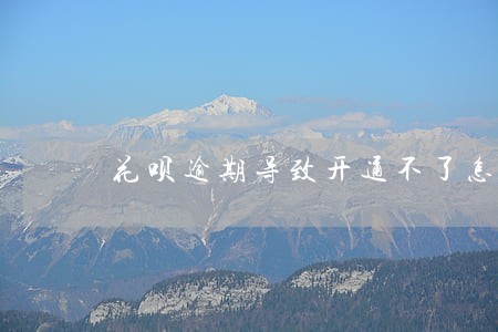 花呗逾期导致开通不了怎么办 花呗逾期导致开通不了怎么办