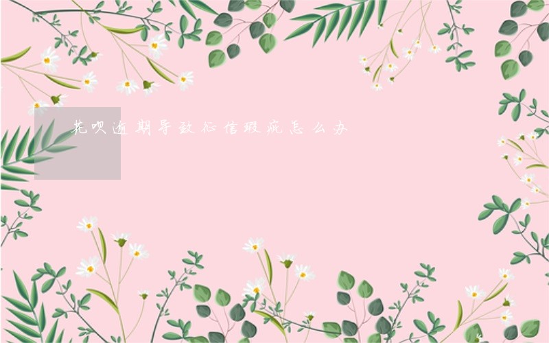 花呗逾期导致征信瑕疵怎么办 花呗逾期导致征信瑕疵怎么办