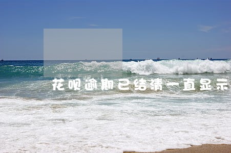 花呗逾期已结清一直显示逾期中 花呗逾期已结清一直显示逾期中