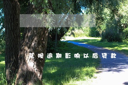 花呗逾期影响以后贷款 花呗逾期影响以后贷款