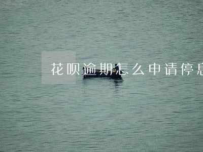 花呗逾期怎么申请停息延期 花呗逾期怎么申请停息延期