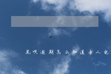 花呗逾期怎么知道亲人电话 花呗逾期怎么知道亲人电话
