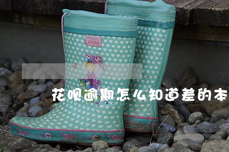 花呗逾期怎么知道差的本金 花呗逾期怎么知道差的本金