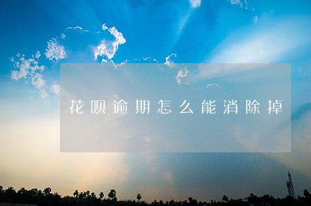 花呗逾期怎么能消除掉 花呗逾期怎么能消除掉