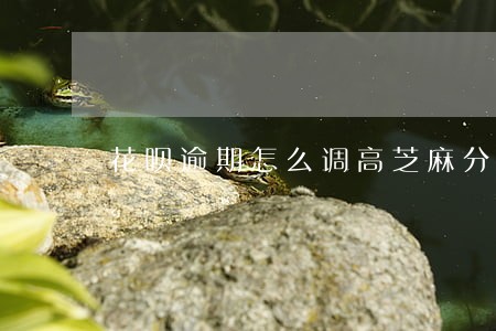 花呗逾期怎么调高芝麻分 花呗逾期怎么调高芝麻分