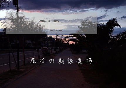 花呗逾期恢复吗 花呗逾期恢复吗