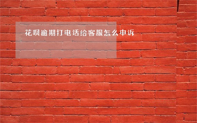 花呗逾期打电话给客服怎么申诉 花呗逾期打电话给客服怎么申诉