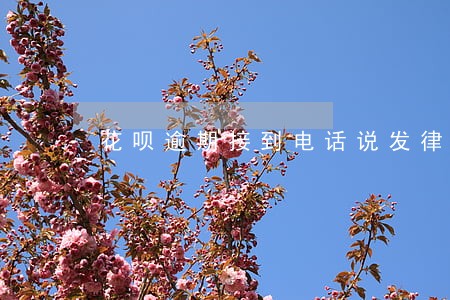 花呗逾期接到电话说发律师函 花呗逾期接到电话说发律师函