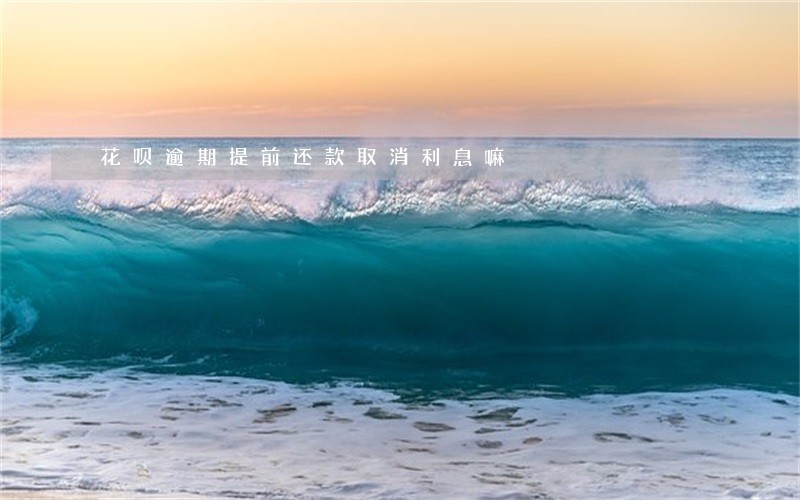 花呗逾期提前还款取消利息嘛 花呗逾期提前还款取消利息嘛