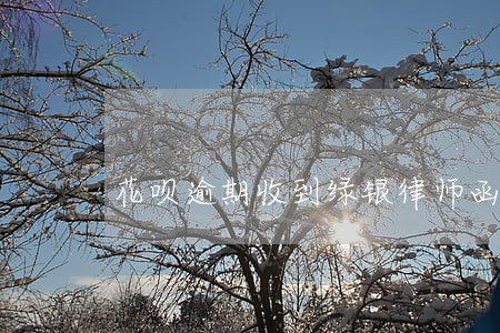 花呗逾期收到绿银律师函怎么办 花呗逾期收到绿银律师函怎么办