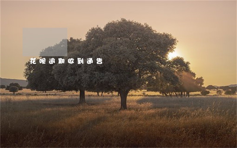 花呗逾期收到通告 花呗逾期收到通告