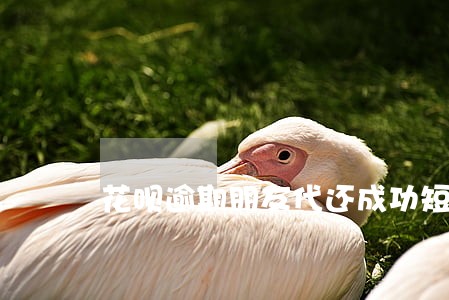 花呗逾期朋友代还成功短信截图 花呗逾期朋友代还成功短信截图