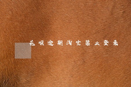 花呗逾期淘宝禁止登录 花呗逾期淘宝禁止登录