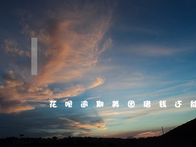 花呗逾期美团借钱还能用吗 花呗逾期美团借钱还能用吗