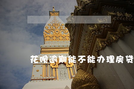 花呗逾期能不能办理房贷 花呗逾期能不能办理房贷