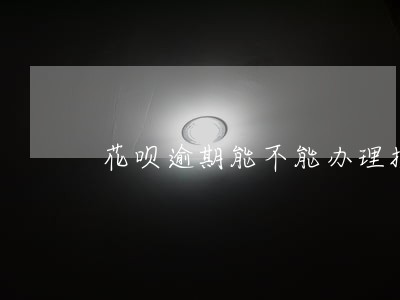 花呗逾期能不能办理捷信 花呗逾期能不能办理捷信