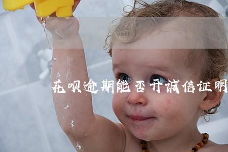 花呗逾期能否开诚信证明 花呗逾期能否开诚信证明