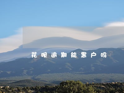 花呗逾期能黑户吗 花呗逾期能黑户吗