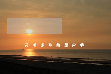花呗逾期能黑户嘛 花呗逾期能黑户嘛
