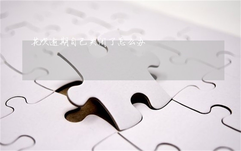 花呗逾期自己关闭了怎么办 花呗逾期自己关闭了怎么办