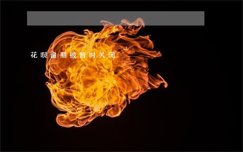 花呗逾期被暂时关闭 花呗逾期被暂时关闭