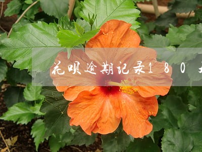 花呗逾期记录180天 花呗逾期记录180天