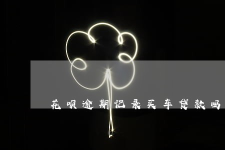 花呗逾期记录买车贷款吗 花呗逾期记录买车贷款吗