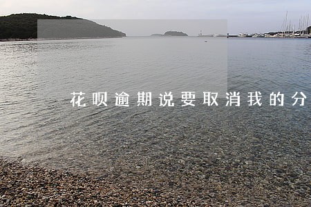 花呗逾期说要取消我的分期 花呗逾期说要取消我的分期