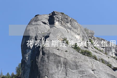 花呗逾期过能办什么信用卡 花呗逾期过能办什么信用卡