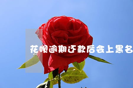 花呗逾期还款后会上黑名单 花呗逾期还款后会上黑名单