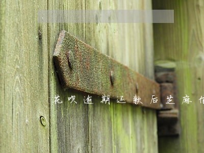 花呗逾期还款后芝麻信用不涨 花呗逾期还款后芝麻信用不涨