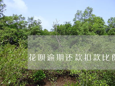 花呗逾期还款扣款比例 花呗逾期还款扣款比例