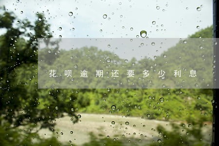 花呗逾期还要多少利息 花呗逾期还要多少利息