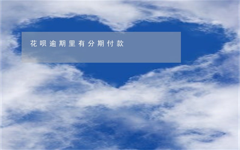 花呗逾期里有分期付款 花呗逾期里有分期付款
