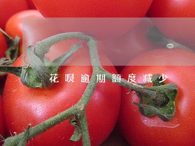 花呗逾期额度减少 花呗逾期额度减少
