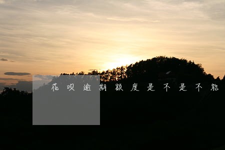 花呗逾期额度是不是不能用了 花呗逾期额度是不是不能用了
